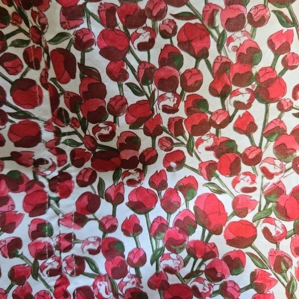 J. Crew Cropped Liberty® Strawberry Top Sz 12 NWT Festival Boho Y2K Coquette - Picture 6 of 12